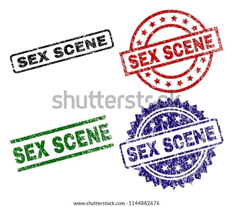 Sex Scene Seal Prints Damaged Texture Stock Vector Royalty Free Shutterstock