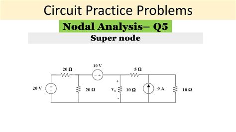 Nodal Analysis Question No 5 YouTube