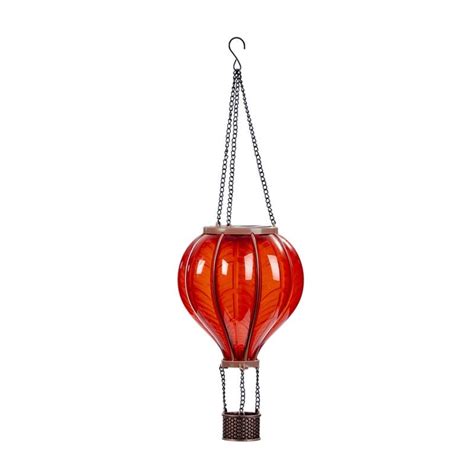 Lanterne Type Ballon Montgolfi Re Effet Flamme Nergie Solaire