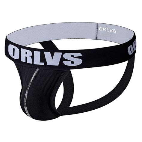 Orlvs U Convex Soft Cotton Sexy Underwear Men Jockstrap Thongs Comfortable Hot Sale Men S
