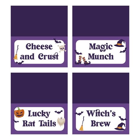 Halloween Food Labels Free Free Pdf Printables Printablee Food