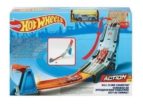Hot Wheels Pista Action Hill Climb Champion Rampa De Coches Cuotas Sin Inter S