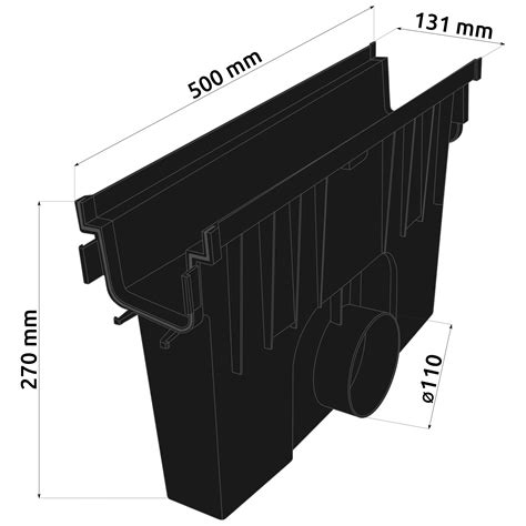 Studzienka Zbiorcza Odwodnienia Liniowego System X Z Krat Pvc