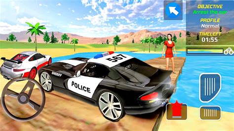 Police Car Chase Cop Simulator Offroad Chase Cars Games Android Gameplay Youtube