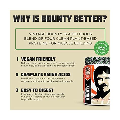 Vintage Bounty Plant Based Vegan Protein Powder Post Workout