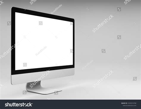 Computer Monitor Display Blank Screen On Stock Illustration 1839574768 ...