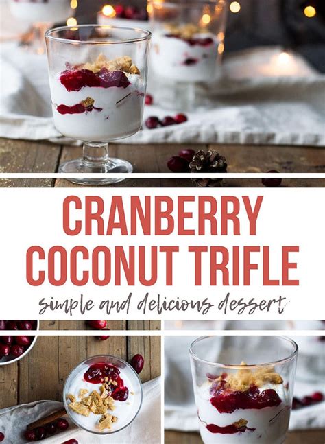 Cranberry Coconut Trifle Rich Tropical Girls Ginger With Spice