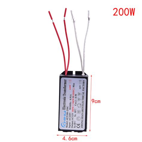 New Electronic Transformer 160w 180w 200w 250w Ac 220v To 12v Halogen Lamp Lazada Ph