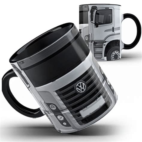 Caneca Preta Motorista Caminhão Caminhoneiro 2 Elo7