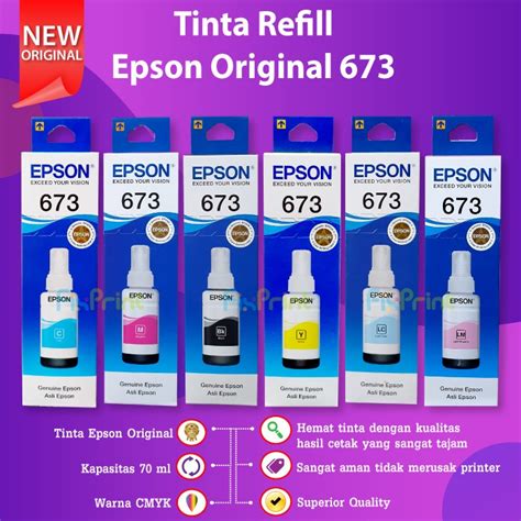 Jual Tinta Epson Refill Printer Epson L Epson L Epson L