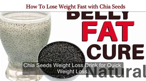 How To Lose Weight Fast With Chia Seedsbelly Fat Cure Naturally Youtube