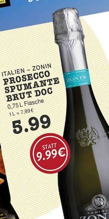 Zonin Prosecco Spumante Brut Doc Angebot Bei Edeka Zurheide 1Prospekte De