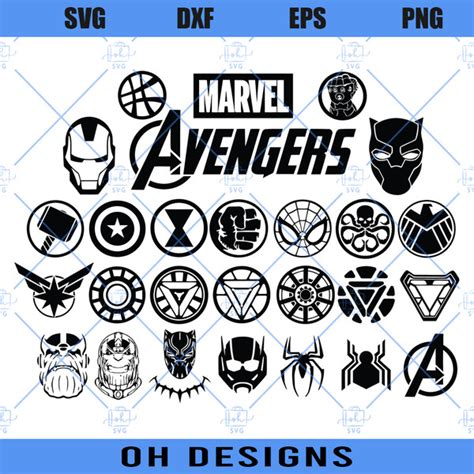 Printable Marvel Logos