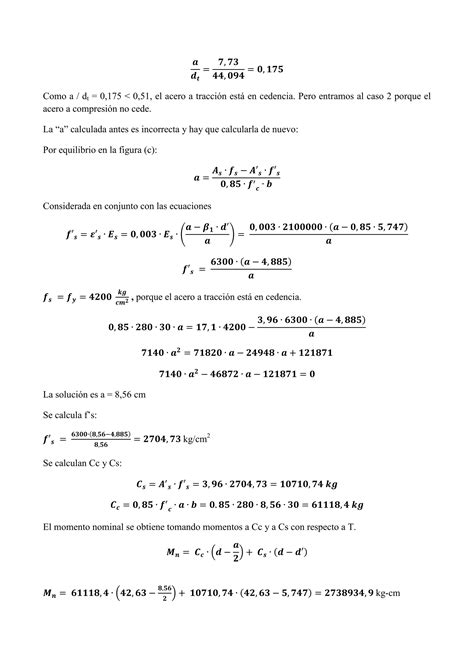 Ejemplos de análisis y diseño de vigas a flexión PDF