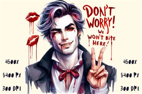 Hot Sexy Male Vampire Sublimation Graphic By Happy Designs Creative Fabrica