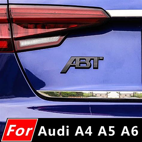 For Vw Audi Q Q Q A A A A Chrome Black Letters Emblem For Abt