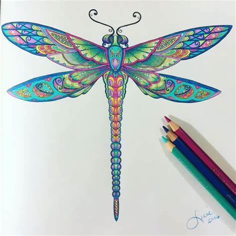 Pin By Axelle On Coloring Books In 2024 Dragonfly Artwork Coloring