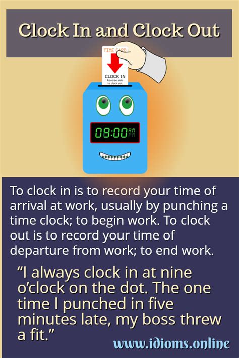 Clock In And Clock Out Idioms Online