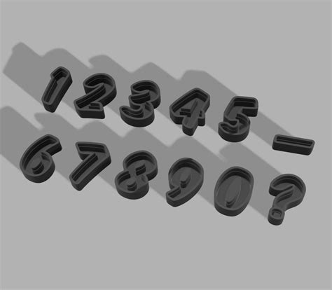 led numbers  zahlen aussen  derarix   stl