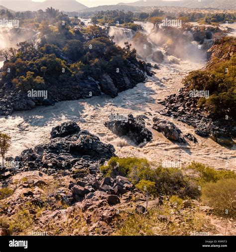 Famous Epupa Falls On The Kunene River In Northern Namibia And Southern