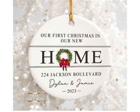 New Home Ornament 2023, Personalized New Home Christmas Ornament ...