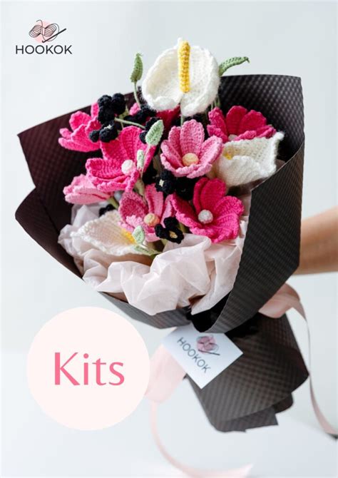 Gesang And Rabbit Ears Flower Bouquet Kit With Pdf Pattern Hookok