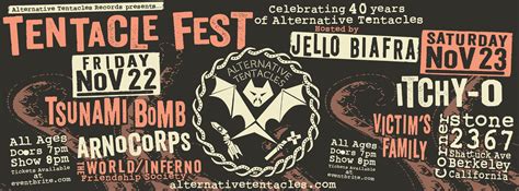 Tentacle Fest Celebrating 40 Years Of Alternative Tentacles