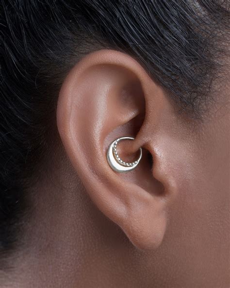 Daith Hoop Sterling Silver Daith Piercing Daith Helix Etsy Canada