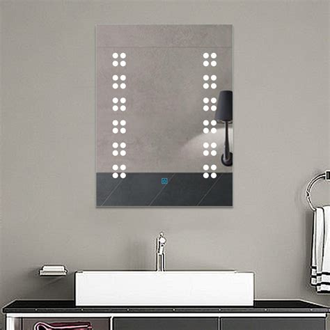 Illuminated Bathroom Mirrors Ip44 Led Lighted Sensor Touch Control