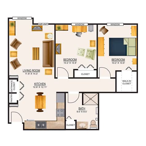 Retirement Home Floor Plans, Assisted Living Floor Plans