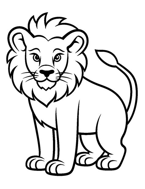 Lion Coloring Pages Free Printable Sheets In Lion Coloring