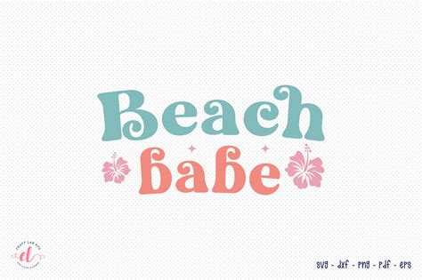 Beach Babe Retro Summer Svg Graphic By Craftlabsvg Creative Fabrica