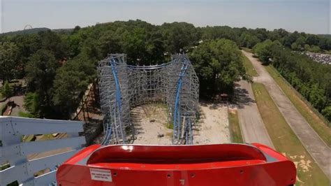 Twisted Cyclone Pov 4k60fps Non Copyright Six Flags Over Georgias Insane Rmc Hybrid Youtube