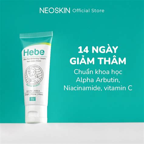 Combo 2 Kem Dưỡng Trắng Giảm Thâm Nách Mông Vùng Bikini Hebe 35g