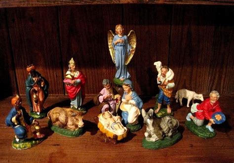 Vintage Nativity Figures Set, Paper Mache, Fontanini, ITALY, 5 1/4 ...