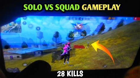 28 Kills 👑 Solo Vs Squad 🤯 Full Gameplay Poco X3 Pro 3 Finger