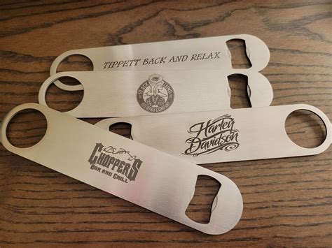 Custom Laser Engraved Stainless Steel Bottle Openers Etsy