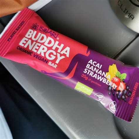 Iswari Buddha Energy Bar Acai Strawberry Banana Review Abillion