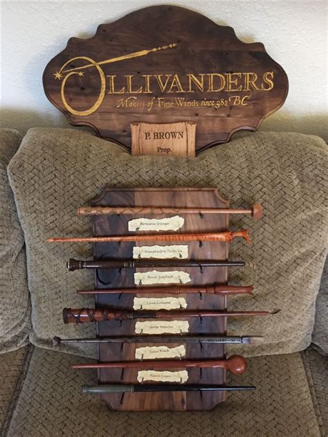 Harry Potter Wand Display I Made For My Dad He Makes The Wands To Spec