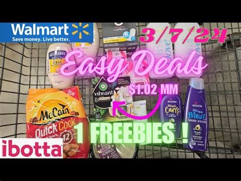 Walmart Coupon Haul Freebie And Money Maker Deals Food