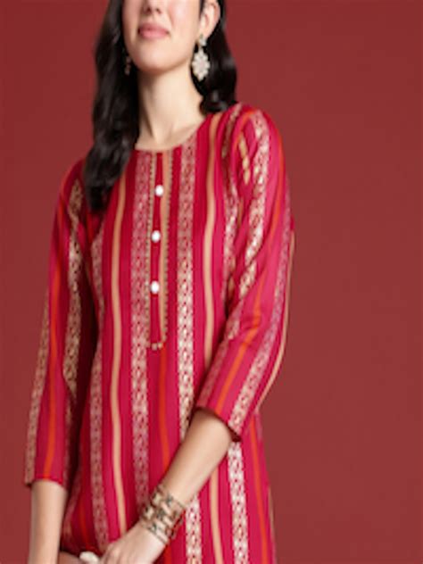 Buy Anouk Ethnic Motifs Printed Gotta Patti Kurta Kurtas For Women