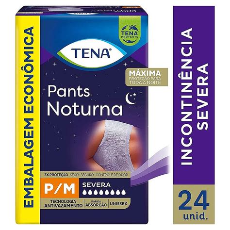 Fralda Tena Pants Noturna P M c 24 unid Fralda Calça Geriátrica