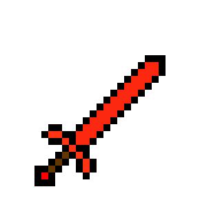 Red Minecraft Sword | Pixel Art Maker