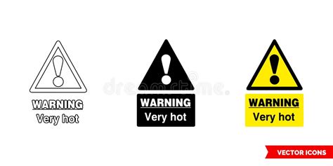 Food Safety Hazard Signs Icon Set Of Black And White Types Isolated