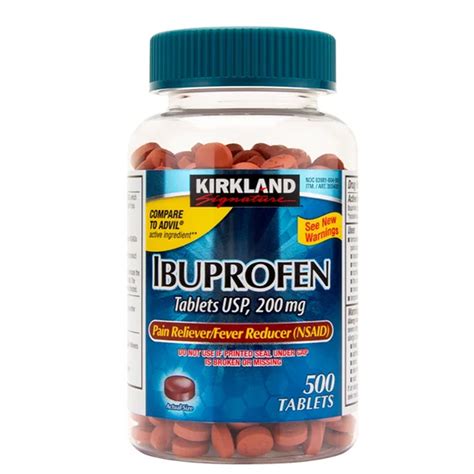 Kirkland Signature Ibuprofen 200mg Capsules Pain Relieverfever