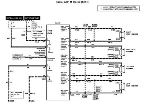 1998 Ford Mustang Stereo Wiring Diagram