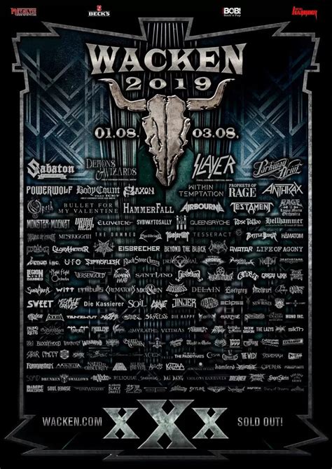 Wacken Open Air 2019 Map Concerts Metal