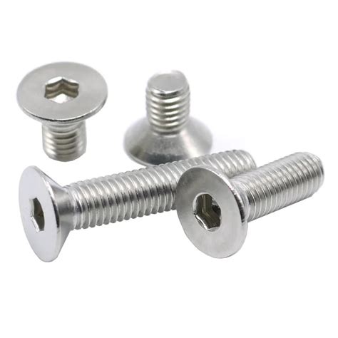 M Thread Dia Mm A Stainless Steel Flat Head Socket Screws