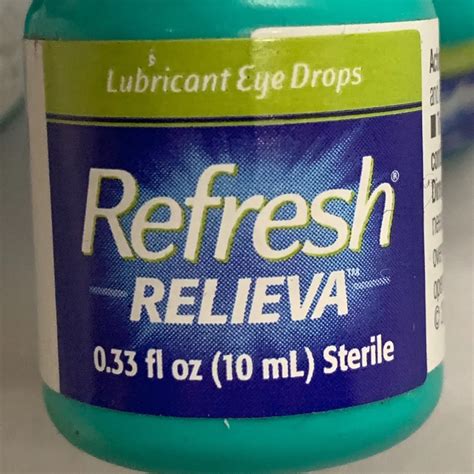 Refresh Relieva Lubricant Eye Drops, Fl Oz (10ml) Sterile, 44% OFF 