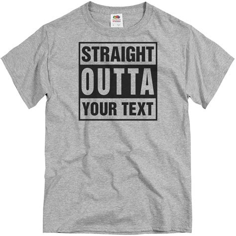 Custom Straight Outta Tee Unisex T Shirt 9443 Jznovelty